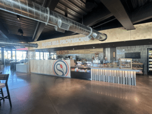 Sandhill Provisions Cafe in an industrial environment