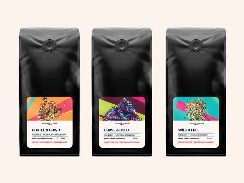Three Change Please Coffee Bags